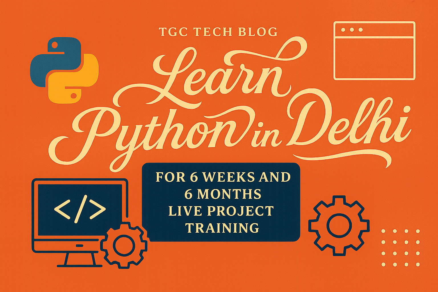 Learn Python in Delhi for 6 Weeks and 6 months Live Project Training